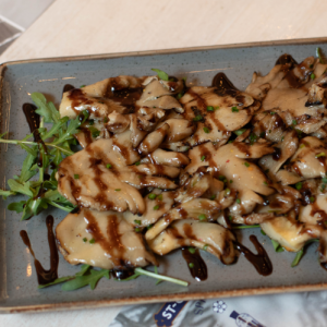Grilled Mykonian mushrooms